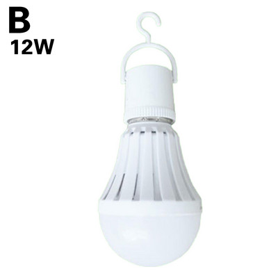 E27 Led лампи с кука Бяла аварийна крушка Акумулаторни светодиоди за дома Фабрика Коридор Сутерен Гараж Дом 5/7/9/12w
