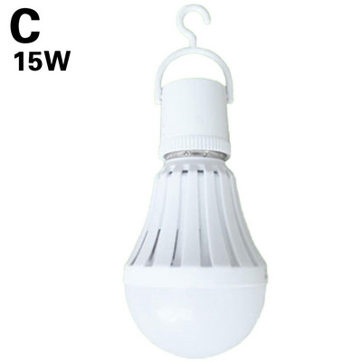 E27 Led лампи с кука Бяла аварийна крушка Акумулаторни светодиоди за дома Фабрика Коридор Сутерен Гараж Дом 5/7/9/12w