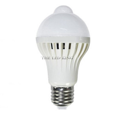 5W 7W 9W E27 Led Bulb PIR Φως αισθητήρα κίνησης 110V 220V Auto Smart Led PIR Υπέρυθρο Φως σώματος AC 85-265V Λαμπτήρας αισθητήρα κίνησης