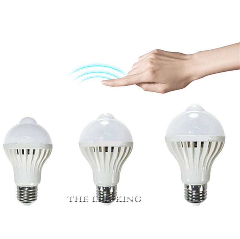 5W 7W 9W E27 Led pirn PIR liikumisanduri tuli 110V 220V automaatne Smart Led PIR infrapuna korpuse valgus AC 85-265V liikumisanduri lamp