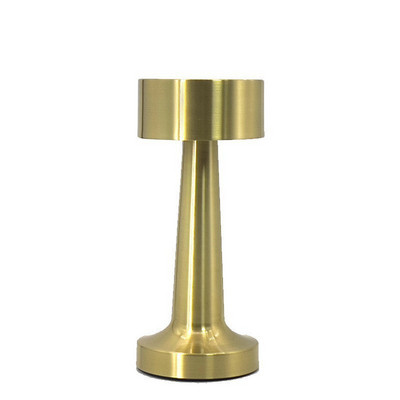 Lampă de masă metalică retro Decorație tactilă pentru bar cafea Lumină de masă fără fir LED, lumini de noapte reîncărcabile, lampă de birou pentru dormitor