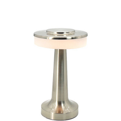 Lampă de masă metalică retro Decorație tactilă pentru bar cafea Lumină de masă fără fir LED, lumini de noapte reîncărcabile, lampă de birou pentru dormitor