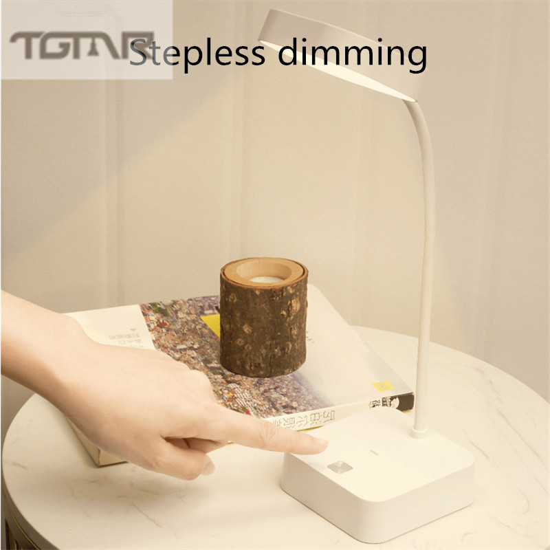 ÚJ LED Szemvédő Asztali lámpa USB töltő Érintős Tompítás Összecsukható Éjszakai lámpa Gyermek olvasó asztali lámpa Gyermek ajándék