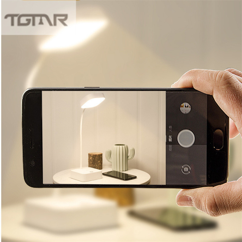 ÚJ LED Szemvédő Asztali lámpa USB töltő Érintős Tompítás Összecsukható Éjszakai lámpa Gyermek olvasó asztali lámpa Gyermek ajándék