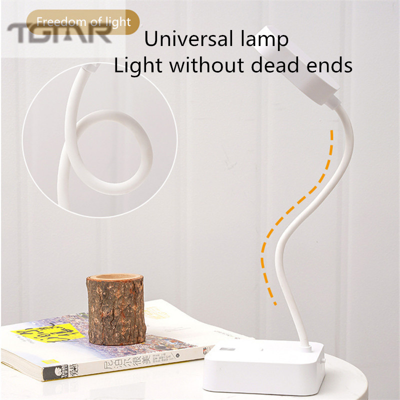 ÚJ LED Szemvédő Asztali lámpa USB töltő Érintős Tompítás Összecsukható Éjszakai lámpa Gyermek olvasó asztali lámpa Gyermek ajándék