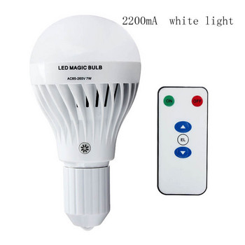 7W LED E27 акумулаторна аварийна крушка E27 димируема крушка за парти вътрешен двор Бяла светлина Топло бяло 1800/2200mA