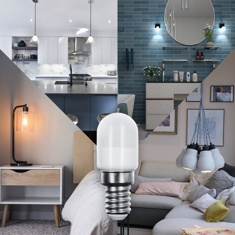Hűtőlámpa parfüm Mini Led E14 1,5w 230v Smd2835 3000K/4000K/6000k Hűtőszekrény lámpa csere otthoni használatra