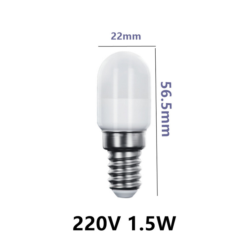 Hűtőlámpa parfüm Mini Led E14 1,5w 230v Smd2835 3000K/4000K/6000k Hűtőszekrény lámpa csere otthoni használatra
