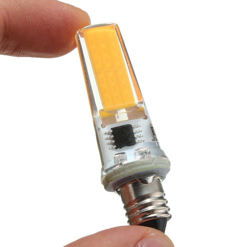 KingSo E11 G8 LED COB szilikagél izzó AC110V szabályozható 2,2W 180LM tiszta fehér meleg fehér csillár lámpa otthoni világításhoz