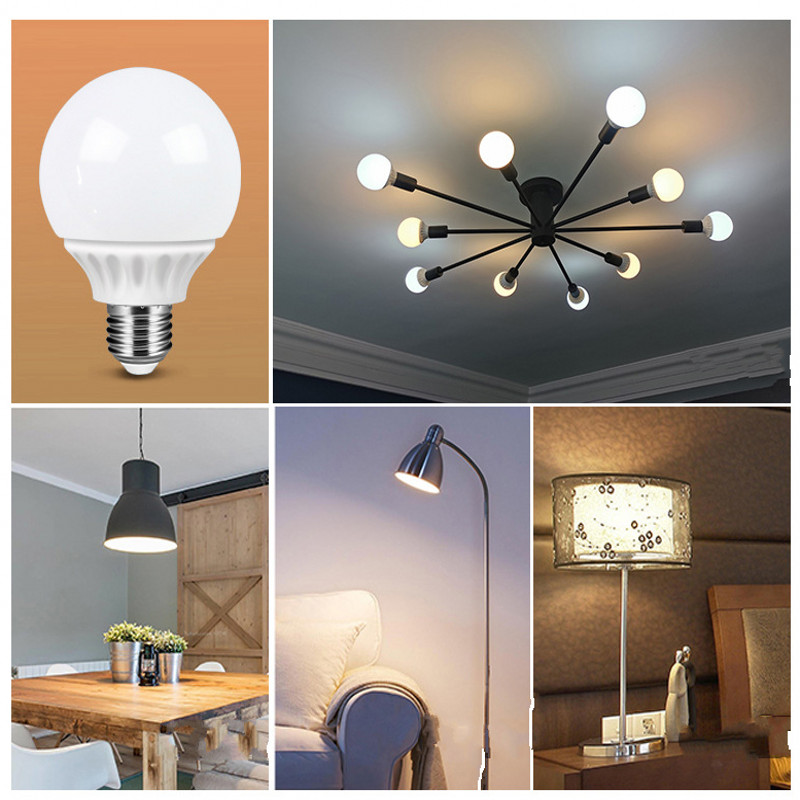 Bec LED E27 9W 12W 15W G80 G95 G120 220V Becuri Smart IC Real Power Spot Luminozitate mare Lampada LED Bombillas