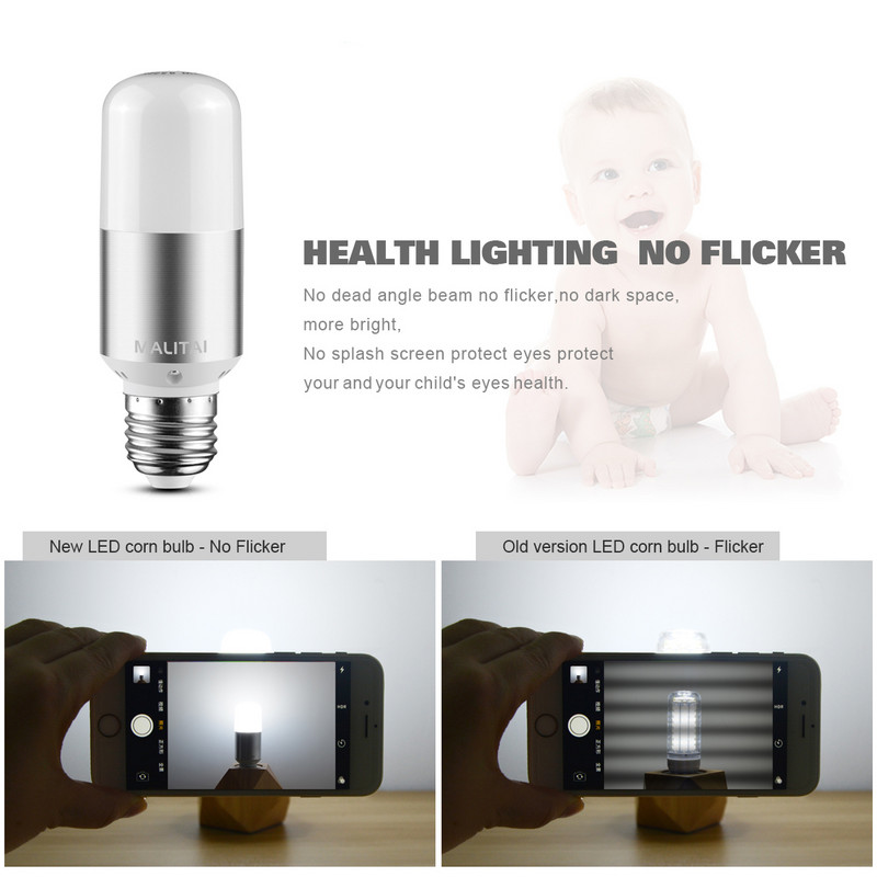Becuri LED de 360 de grade cu wați completi E27 Lampă cu bilă LED 5W 7W 9W 12W 15W AC110V/220V A60 A70 A80 A90 pentru decorarea casei de Crăciun