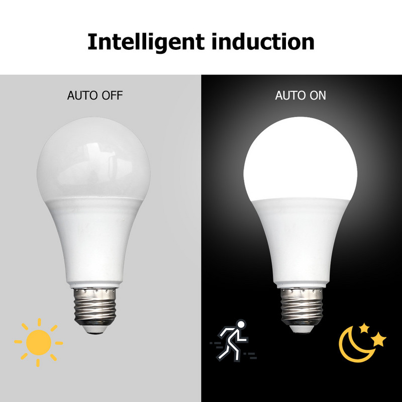 5/7/9/12W E27 LED radar izzó SMD5730 180-240V PIR mozgásérzékelő lámpa Izzó lámpa Lámpa otthoni lépcsős folyosóhoz