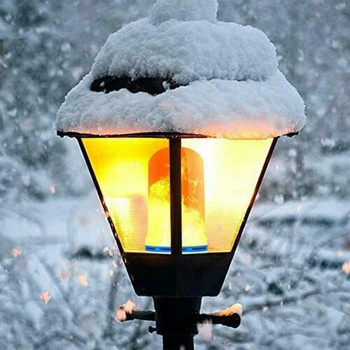 2023 Ефект на пламък E27 LED крушка Трептящ огън LED стенна лампа за парти градински двор Коледни декоративни светлини 9W пламък ампула