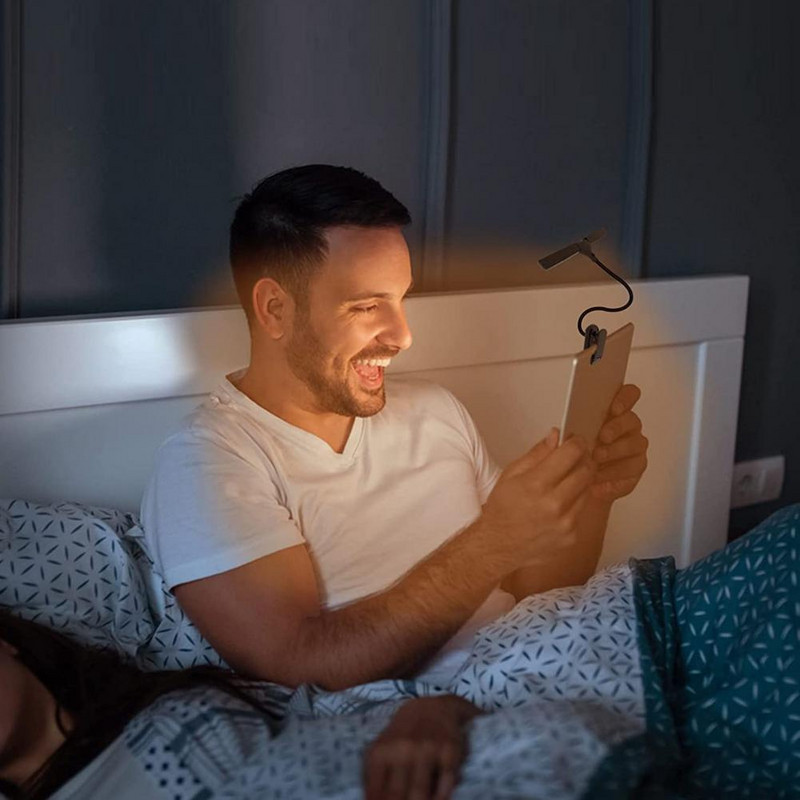 Laualamp C-tüüpi lugemislamp Hämardatav lugemislamp, kompaktne klambriga lambi ühiselamu tarvik