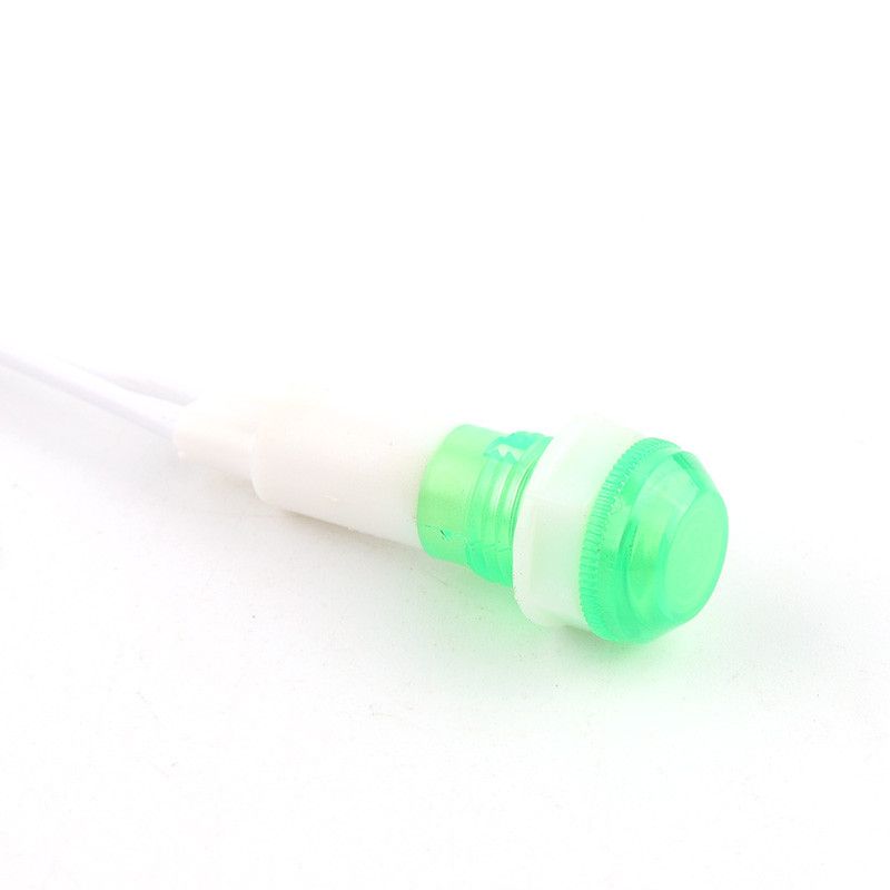 5 vnt. montavimas neoninės indikatoriaus signalinės lempos skydelis raudonas žalias geltonas žibintas 380 V 220 V 12 V / 24 V DC XD 10 mm pilotinis vadovas