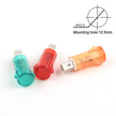 10 vnt. / Partija MDX-14A kreipiančiosios signalinės lempos skydo tvirtinimas Neoninis indikatorius Raudona žalia geltona lemputė 380V 220V 12V/24VDC