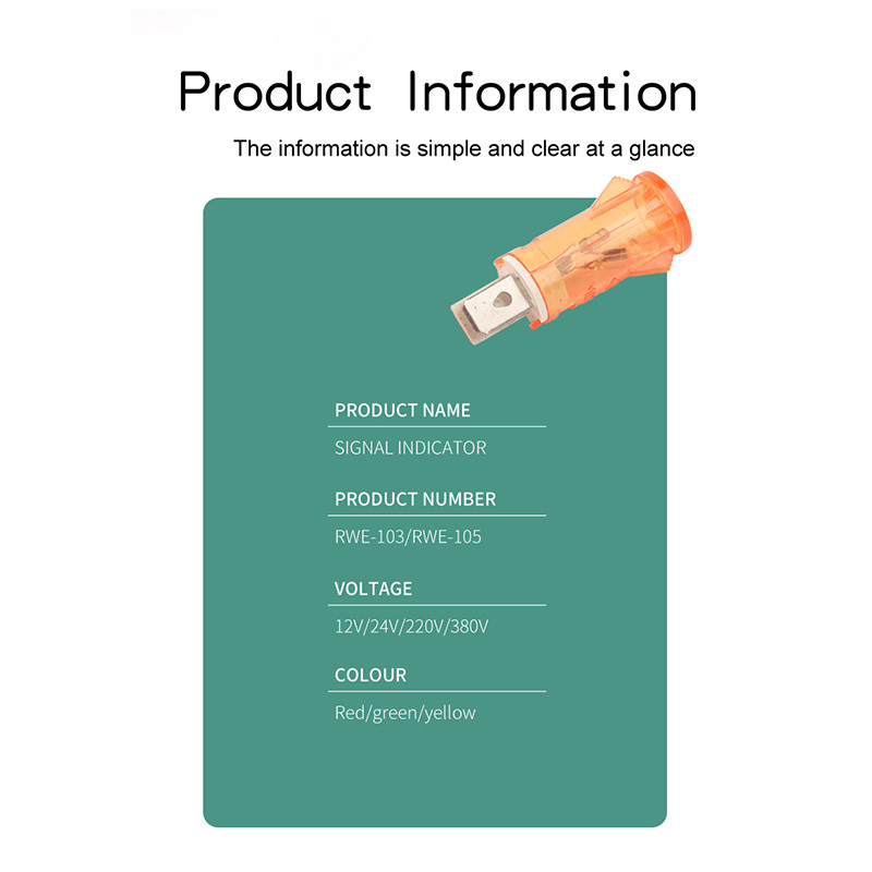 10 vnt. / Partija MDX-14A kreipiančiosios signalinės lempos skydo tvirtinimas Neoninis indikatorius Raudona žalia geltona lemputė 380V 220V 12V/24VDC