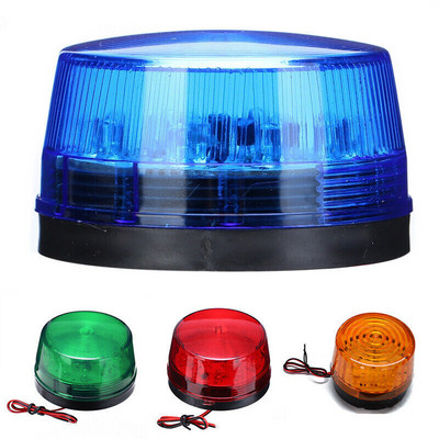 Lampă intermitentă cu LED 12V Lampă stroboscopică de alarmă de urgență Semnal rotund de avertizare pentru acoperiș auto Lampă intermitentă Bec pentru camion RV DC 12V