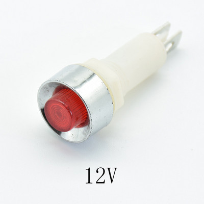 5 vnt Signalinės lempos skydelio tvirtinimas Neoninis indikatorius Raudona Žalia Geltona Žibintai 220V 12V/24VDC 10mm NHC Pilot Guiding