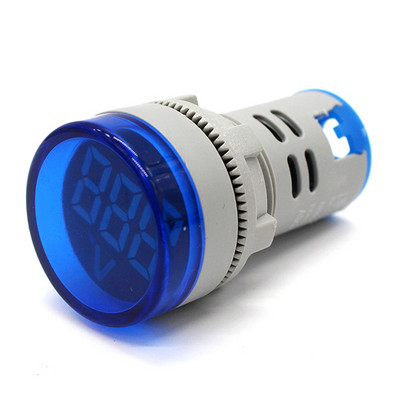 Mini LED skaitmeninis ekranas voltmetras kintamoji srovė 60V-500V skaitmeninio ekrano indikatoriaus diafragma 22mm signalinė lempa