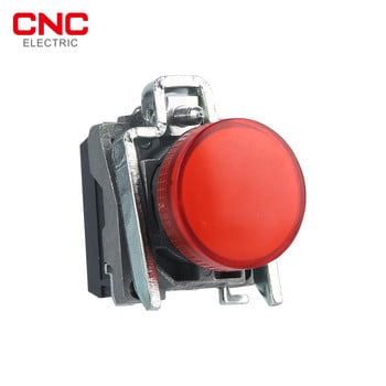 CNC 1 τεμ. LAY4-BV6 22mm Πίνακας βάσης Small LED Power Electronic Indicator Pilot Signal Light Light 5 Color 220V