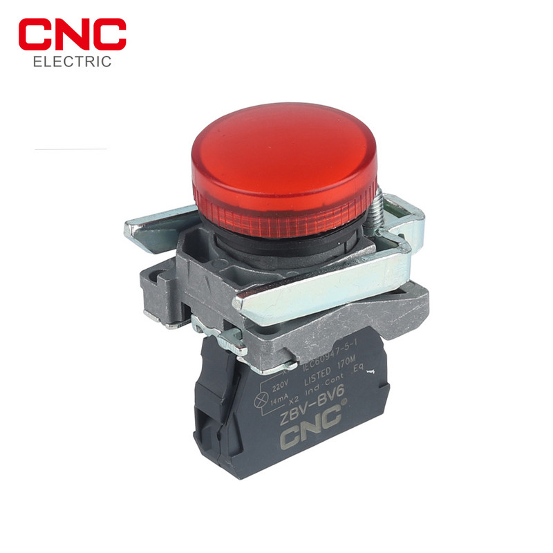 CNC 1 buc LAY4-BV6 22mm Montare pe panou LED mic Indicator electronic de semnalizare Lampă 5 culori 220V