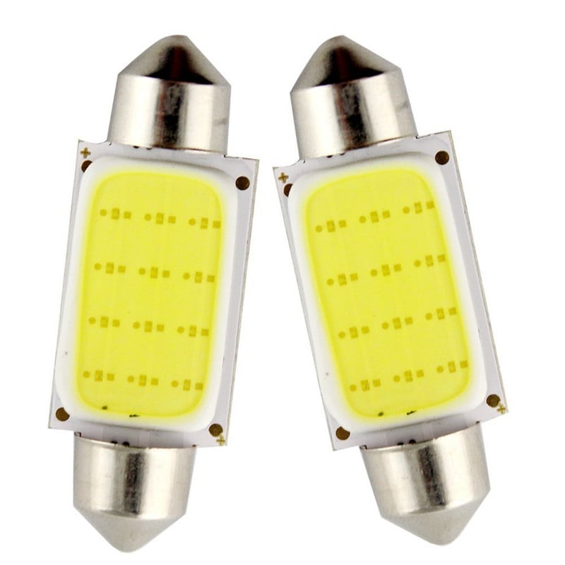 10 buc. Bec LED COB Lumină interioară de citire 31mm 36mm 39mm 42mm Lampă interioară mașină 1.5W DC12V Lumini de cupolă Lămpi de placă Bec