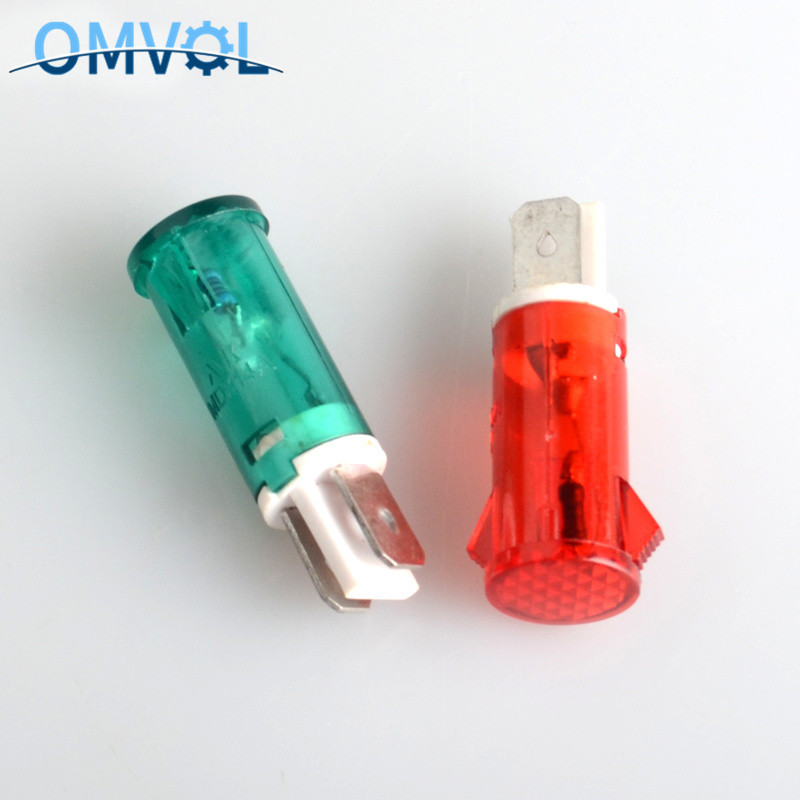 5 bucăți 13 mm 220 V Indicator blocat Lampă pilot pentru dulap de dezinfecție/încălzitor de apă/indicator de putere congelator MDX-14A Putere