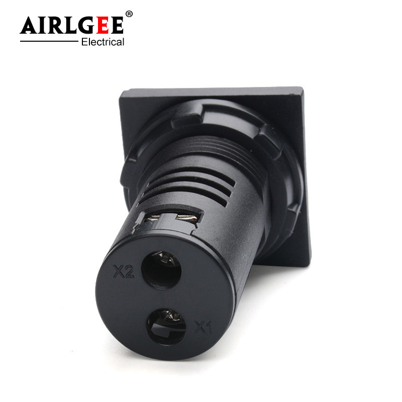 1 buc. AD16-22F de înaltă calitate roșu verde galben albastru alb LED indicator luminos de semnal pătrat 220V 12v 24V deschidere de instalare 22MM