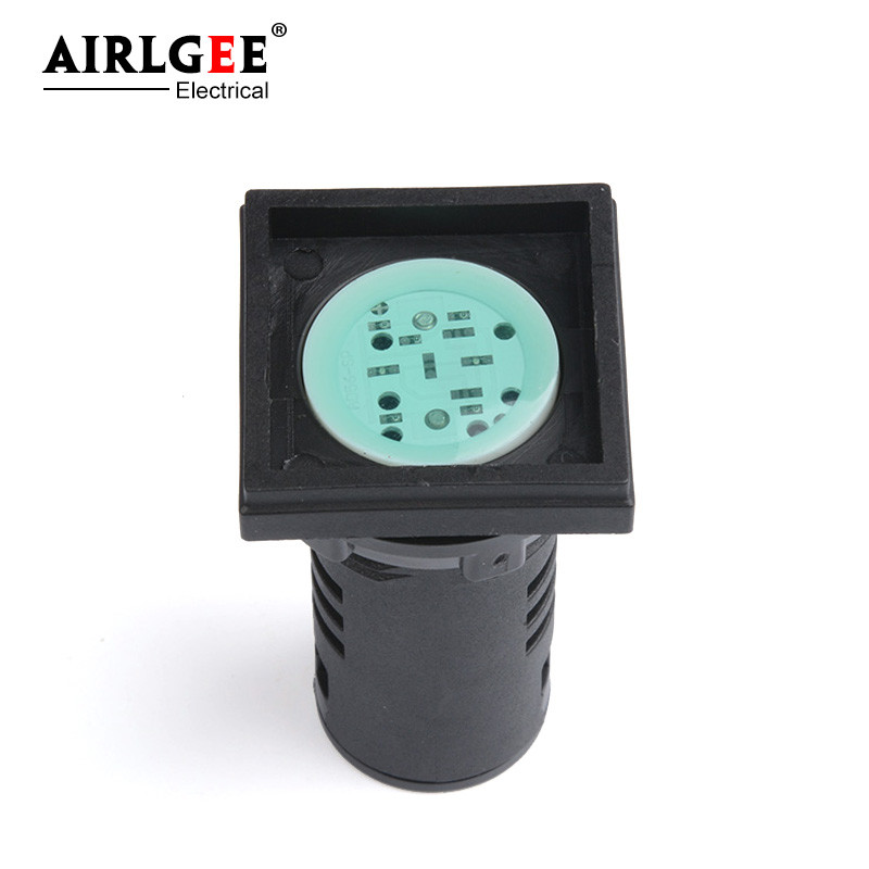 1 buc. AD16-22F de înaltă calitate roșu verde galben albastru alb LED indicator luminos de semnal pătrat 220V 12v 24V deschidere de instalare 22MM