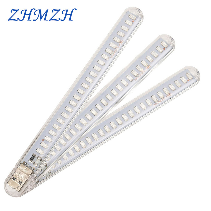 21 LED augalų augimo lempa USB nešiojama LED auginimo lemputė viso spektro fito LED auginimo lemputės maitinama DC5V adapterio maitinimo bloku