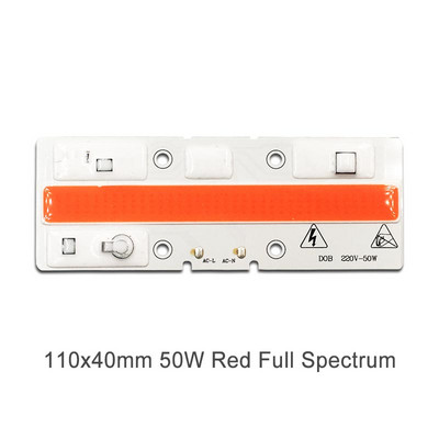 Viso spektro LED COB augalų auginimo lempa kintamosios srovės 220 V 110 V tiesiogiai išmanioji IC LED lustas 20 W 30 W 50 W, skirta žydinčioms VEG