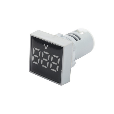 22mm AC60-500V LED цифров квадратен волтметър волтаметър индикатор пилотна светлина Червен Жълт Зелен Син Бял