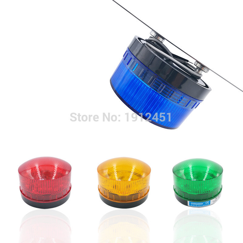 Mágneses villogó jelzés figyelmeztető lámpa TB35 N-3071T 12V 24V 220V visszajelző LED lámpa kicsi villogó LTE-5061 biztonsági riasztó IP44