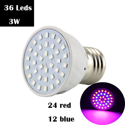 220 V LED lambi pirn kasvuvalgusti E27 kasvuhoone hüdropooniline LED kasvulamp siseruumides kasvuhoone Lill roheline taim