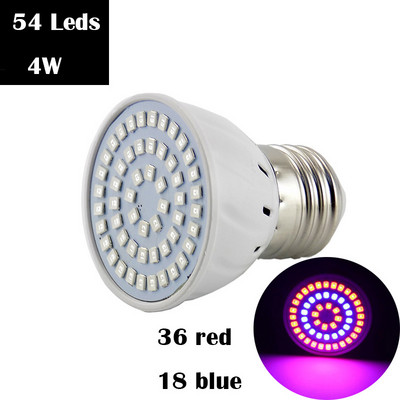 LED pirn kasvuvalgusti E27 kasvuhoone hüdropooniline LED kasvulamp Sisekasvatuskasti kasvuhoone Lill Roheline taim 220 V lamp