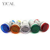 LED digitális kijelző mérő feszültségmérő feszültségmérő feszültségmérő jelzőlámpa 22 mm-es jelzőlámpa hajólámpák navigációs teszter AC 1V-500V