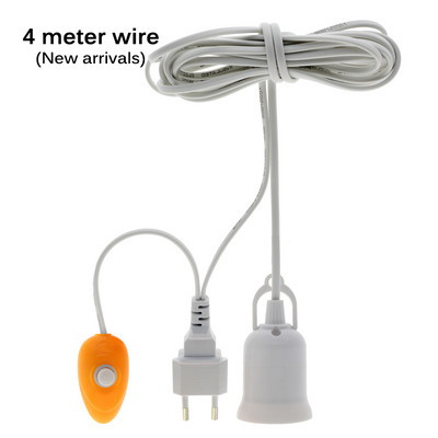 Držač svjetiljke za uzgoj, konverter, podignuti držač svjetiljke E27, 4M 8M žica s prekidačem za žarulju za uzgoj unutarnjih biljaka.