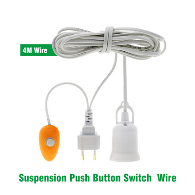 Baza lămpii E27 pentru bec LED de creștere cu 1,8M 4M 5M Buton pentru cablu de alimentare / Comutator de sincronizare Accesorii pentru lumină de creștere AC100-250V 50/60Hz 6A