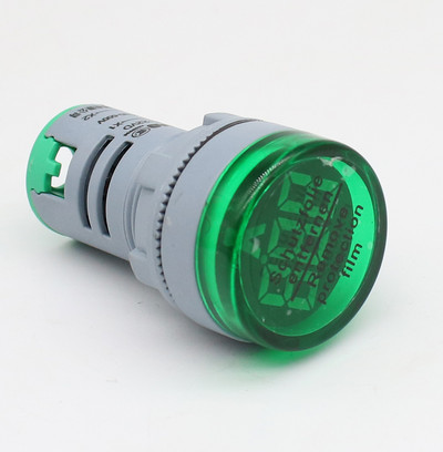 Όργανο μέτρησης τάσης LED 22mm Μίνι μετρητής τάσης Πολύχρωμο AC 20V -500V Ένδειξη Βολτόμετρο Κίτρινο Πράσινο Μπλε Λευκό