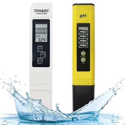 pH-mérő TDS EC-mérő 0,05 óra nagy pontosságú tolltípus ± 2% leolvasási pontosság 3 az 1-ben TDS EC hőmérsékletmérő hidroponika és akvárium