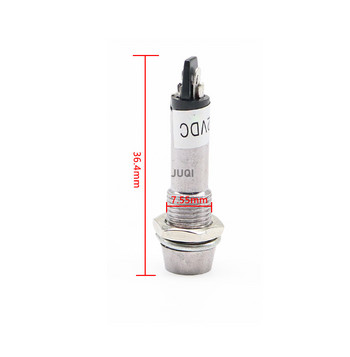 1PCS 8mm Ενδεικτικά Φώτα 12V 24V 220v Ενδεικτική λυχνία αδιάβροχη λάμπα σήματος Mini LED ενδεικτική λυχνία Λάμπα σήματος ισχύος