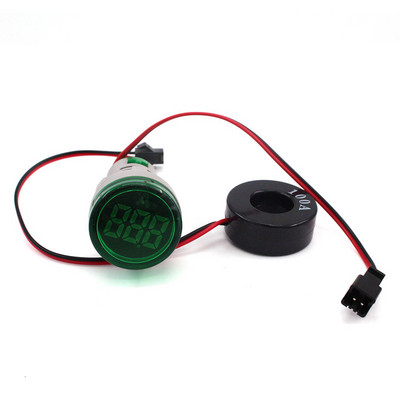 22mm AC Afișaj digital LED Voltmetru Ampermetru Volt Tensiune Amperi Curent Frecvență Contor Indicator de avertizare Tester de lumini de semnal