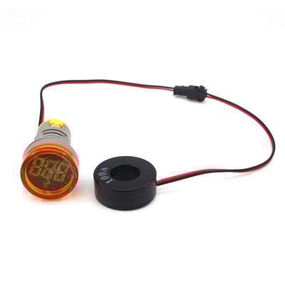 22mm AC Afișaj digital LED Voltmetru Ampermetru Volt Tensiune Amperi Curent Frecvență Contor Indicator de avertizare Tester de lumini de semnal