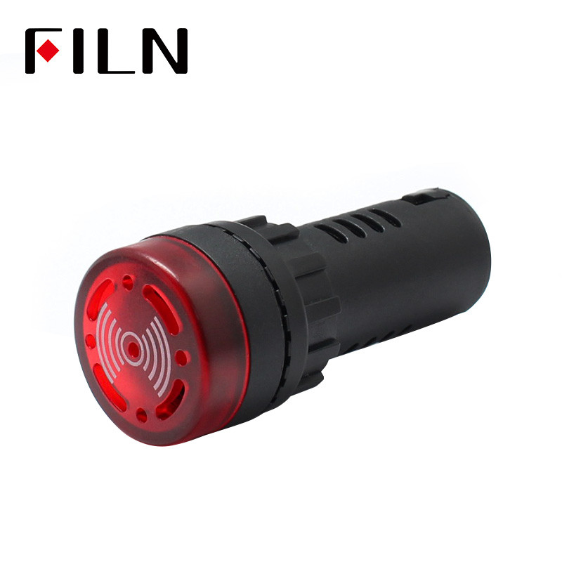 Pertraukiamo garso ir blykstės garso ir šviesos signalas ED16-22SM signalizacijos įrenginys 22MM 12V 24V 110V 220V.