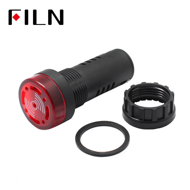 Pertraukiamo garso ir blykstės garso ir šviesos signalas ED16-22SM signalizacijos įrenginys 22MM 12V 24V 110V 220V.