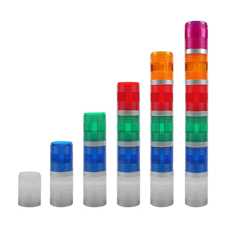 Δωρεάν αποστολή Καλύμματα LED φακών βιομηχανικής προειδοποίησης για LTA-205 LTA-505 LTA-502 Κόκκινο Μπλε Λευκό Πράσινο Κεχριμπάρι