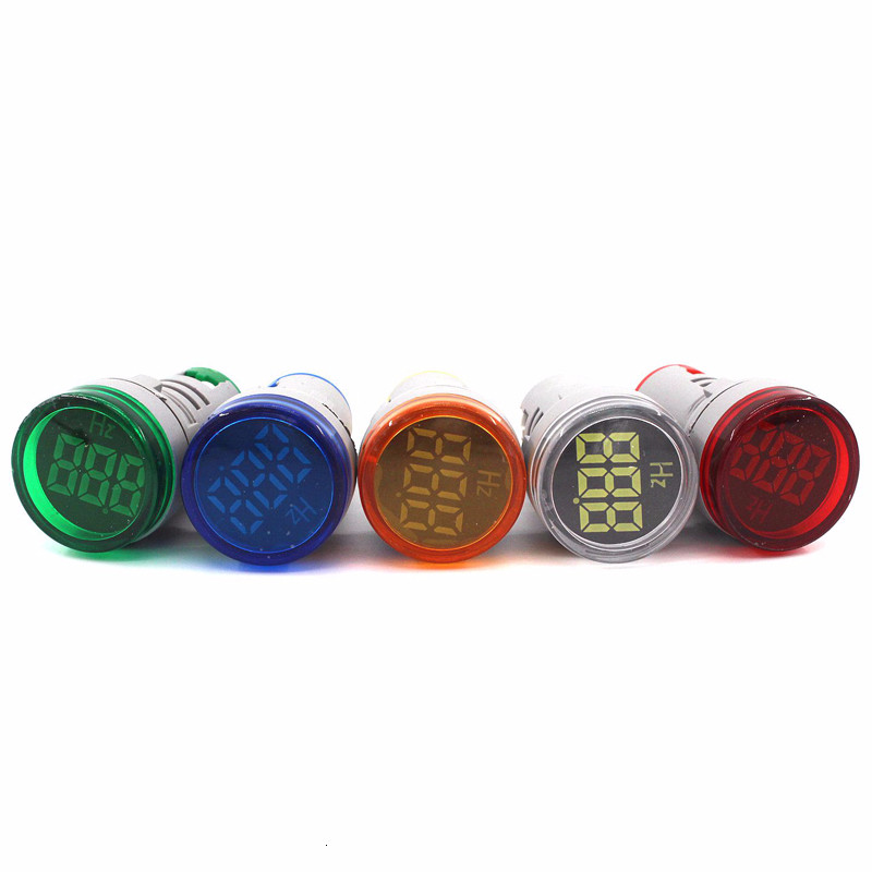 22mm LED AC Afișaj digital Tabel de frecvență Contor Hertz Voltmetru Indicator Lumină Lampă de semnalizare Lumini de avertizare pentru barcă Interval 0-99Hz