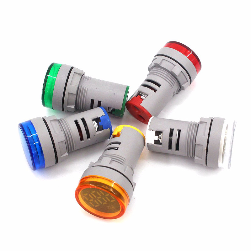 22mm LED AC Afișaj digital Tabel de frecvență Contor Hertz Voltmetru Indicator Lumină Lampă de semnalizare Lumini de avertizare pentru barcă Interval 0-99Hz