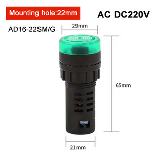 22mm/16mm AD16-22SM AD16-16SM vaku LED riasztás jelző fény jelző lámpa LED aktív hangjelzés jelző AC/DC 12V 24V 220V